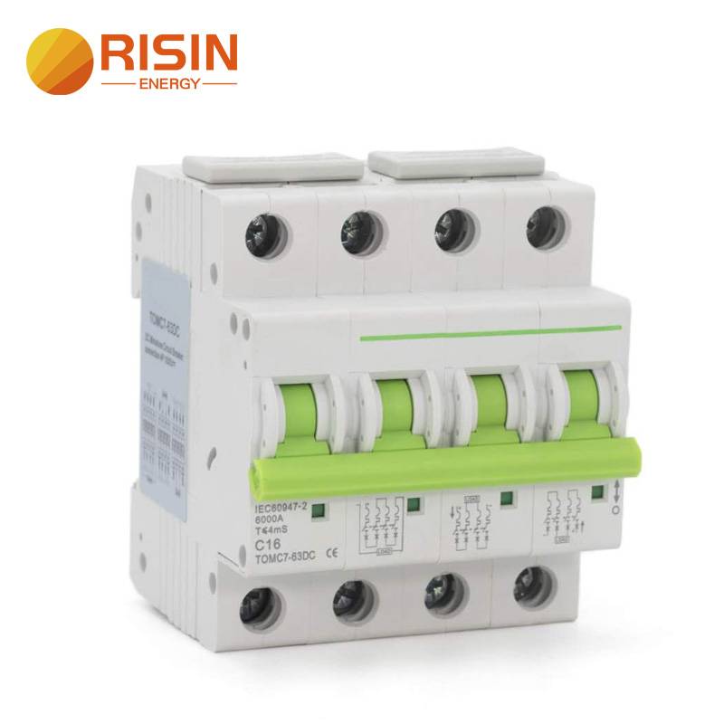 How to connect Miniature Circuit Breaker (MCB) for DC 12-1000V?