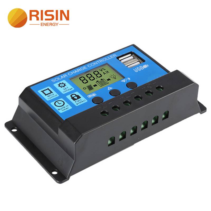 10A 20A 30A 12V 24V Intelligent PWM Solar Charge Controller