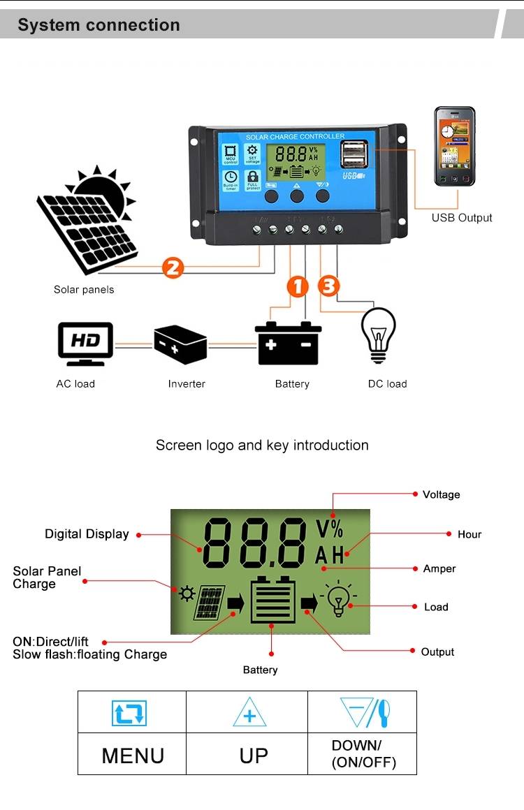 PWM solar charge controller 8