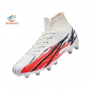 Mens Soccer Cleats Football Boots Spikes Shoes High-Top Unisex Outdoor/Indoor Training Athletic Sneaker