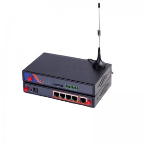 Industrial-grade Router Is A Wireless Gateway With WIFI, 1 WAN port, 4 LAN port.
