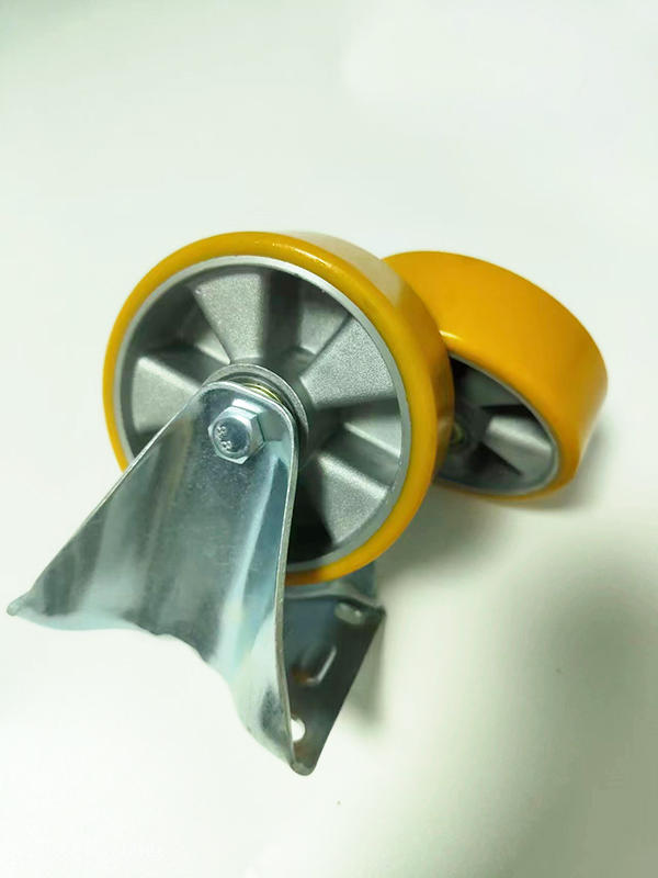 [Produits de cette semaine] Roulette fixe industrielle européenne de 100 mm à noyau AL avec roue en PU