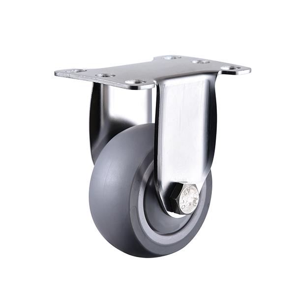 Light industrial Castor, 50mm, Stainless steel Castors , Fixted, TPR wheel