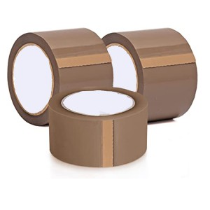 No Air Bubbles BOPP Packing Tape Brown Tan for Moving or Shipping and Storage