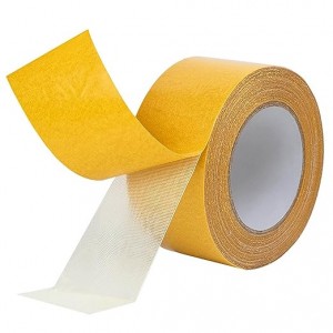 Heavy Duty Double Sided Rug Tape Strong Carpet Tape Rug Gripper Double-Sided Fabric Tape Adhesive Fiberglass Mesh Tape