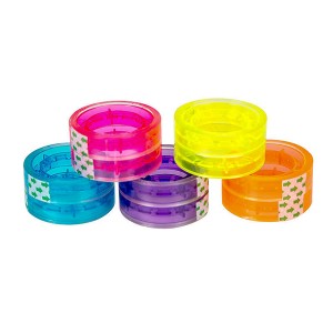 Colored BOPP Stationery Tape 1 Inch Plastic Core Office Tape