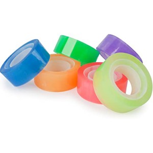 Colored BOPP Stationery Tape 1 Inch Plastic Core Office Tape