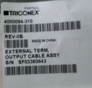 Invensys Triconex 4000094-310 Output Cable Assy