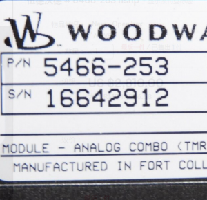 Woodward 5466-253 MicroNet Analog Combo(TMR)