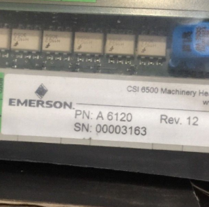 Emerson A6120 Case Seismic Vibration Monitor