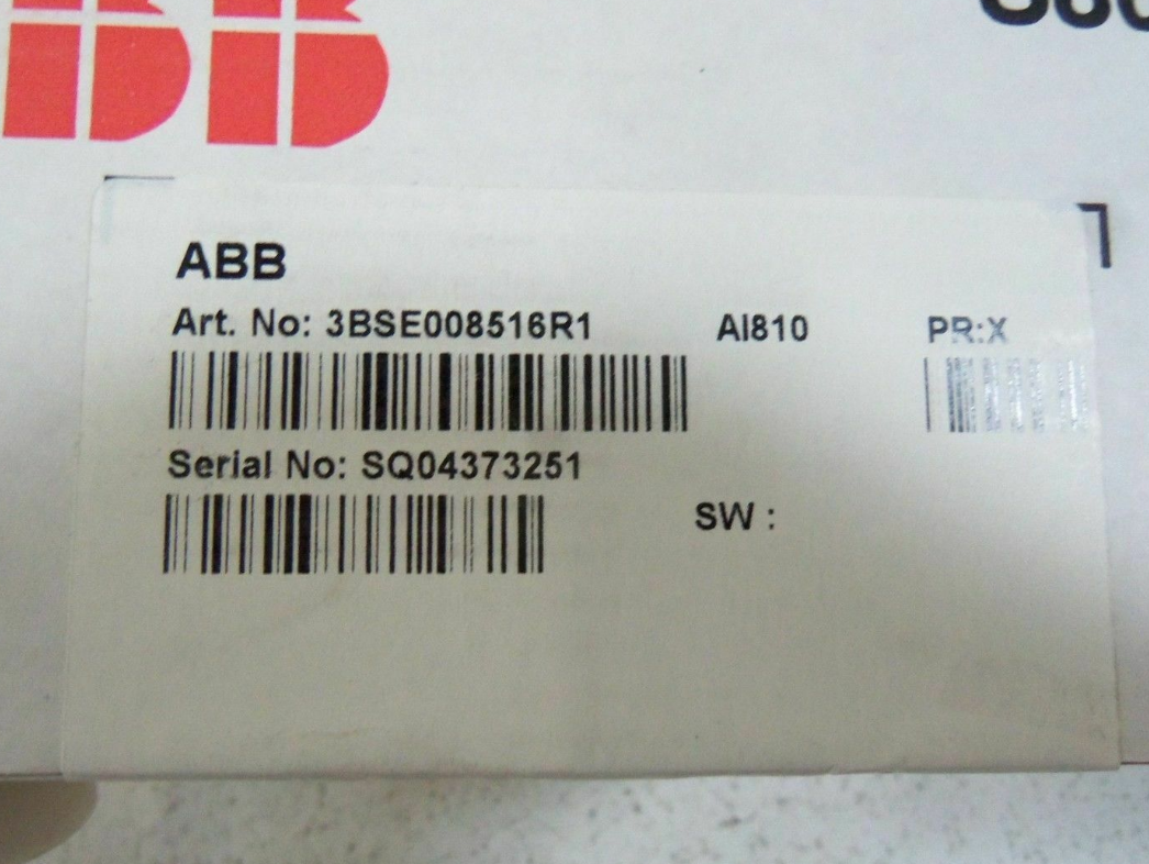 Control System Abb Imfec12 Supplier –  ABB AI810 3BSE008516R1 Analog Input 8 ch – RuiMingSheng