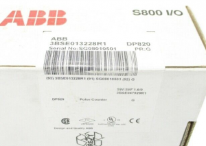 Control System Abb Iod86mem Supplier –  ABB DP820 3BSE013228R1 Pulse Counter RS-422 – RuiMingSheng