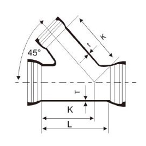 All- Socket Tee With 45°Angle Branch