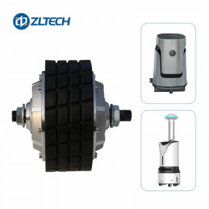 ZLTECH 4.5inch 24V-48V 150kg rubber wheel hub motor for AGV
