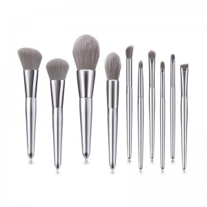 Top Quality Silver Makeup Brush Set