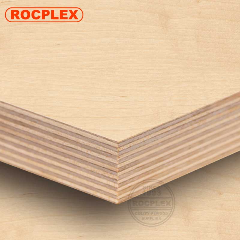 ROCPLEX 2440 x 1220 x 25mm CD Grade Birch Plywood 4 ft. x 8 ft. Birch Project Panel Manufacturer