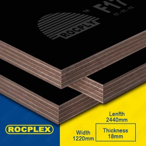 Wholesale Discount China 18mm Film Coated Plywood  Black Faced Sheathing Ply for Construction Use