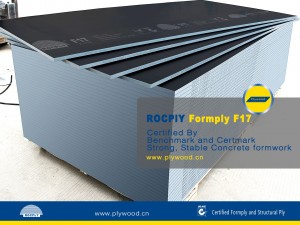 Formply F17 17mm Factory Customized China AS6669 Standard Benchmark Certified Formply F17 Grade 2400X1200mm