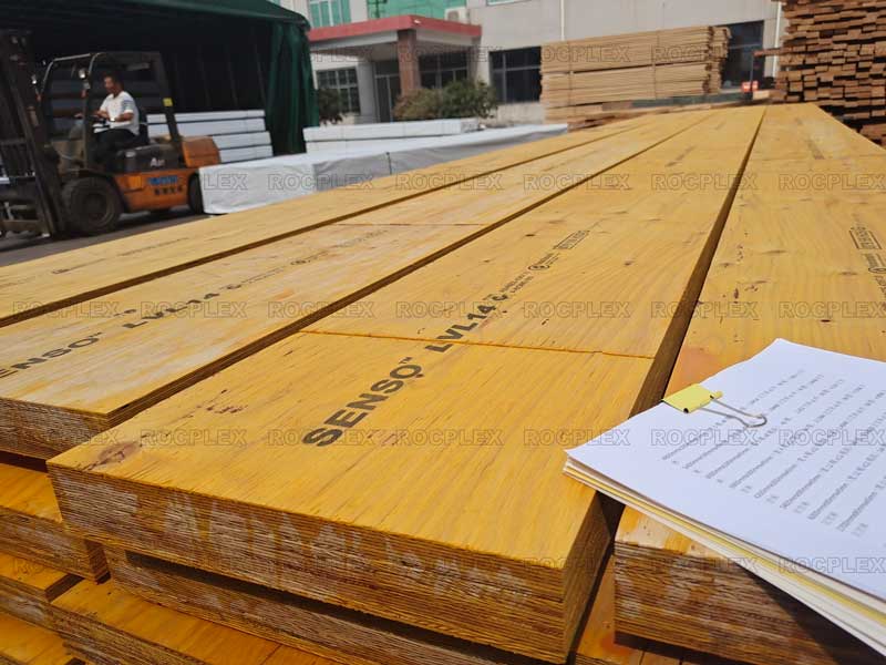 China Laminated Beams Manufacturer for Australia Standard A Bond E0 Pine LVL Beam for Construction
