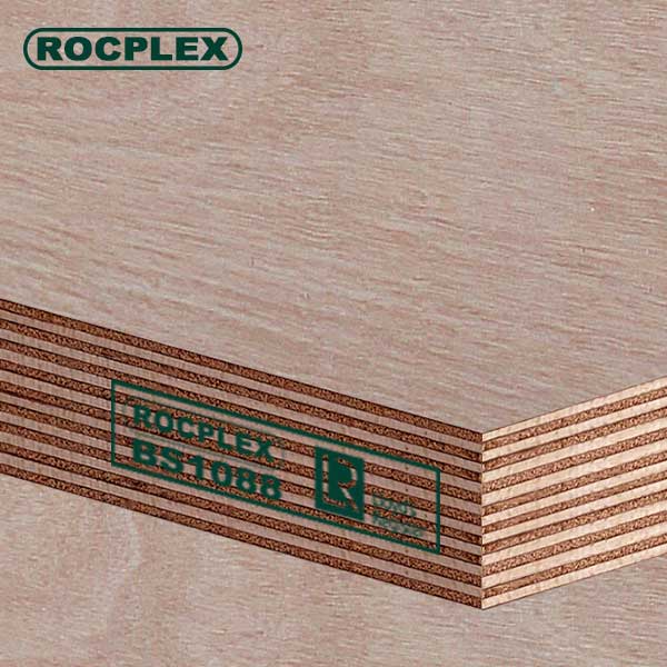 China Gold Supplier for Bwp Plywood Price - BS1088 Okoume Marine Plywood 2440 x 1220 x 28mm AB Grade ( Common: 4 ft. x 8 ft. LightWeight Marine Plywood 28mm ) – ROC