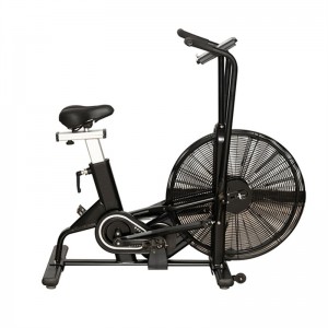 Cardio Gym Equipment Exercise Bike With Fan Cross Wind Resistance Air Bike Fan Bike