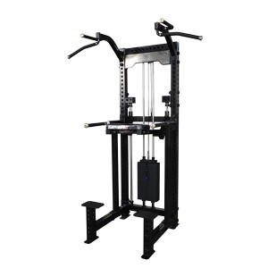 Factory Commercial Bodybuilding Gym Equipment Hammer Strength Single Station Pin Load Selection Machines Assist Chin Dip Machine