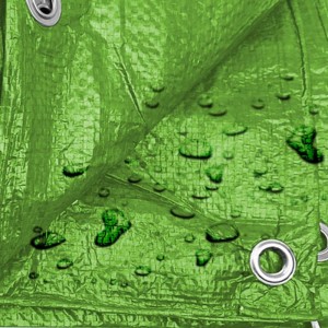 Large Poly Tarp Cover Waterproof 6 X 8 Feet – Green Multi Purpose 5 Mil Thick – Protective Weather Resistant Strong