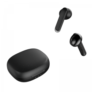 True Wireless Headphones with Dual-mic Environmental Noise Cancellation (ENC) for Clear Calls and IPX5 Water Resistance.