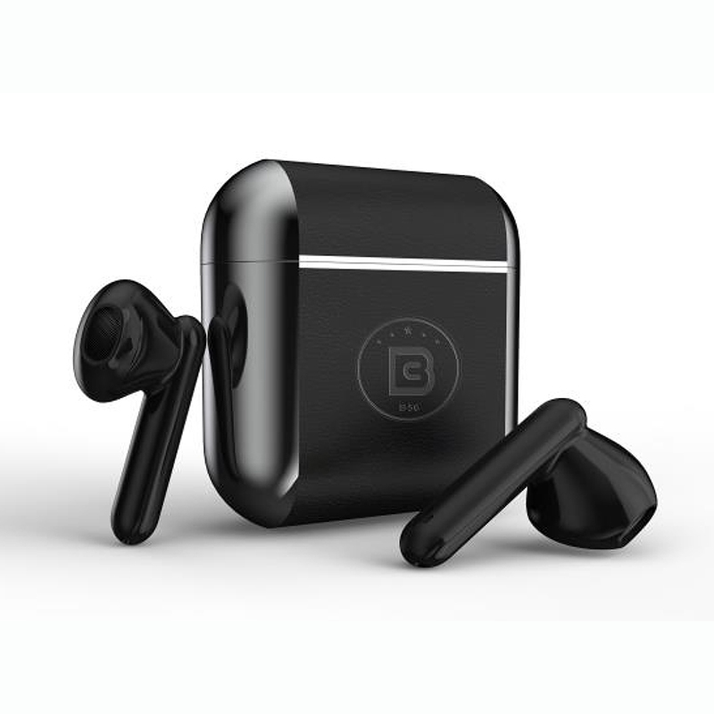 OEM Wireless Earbuds For Android Manufacturers –  PU Leather Wireless Earbuds, Bluetooth Earbuds Touch Control  – Roman