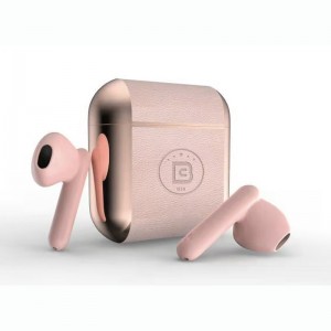 PU Leather Wireless Earbuds, Bluetooth Earbuds Touch Control