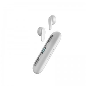 Ultra-slim with battery display half-in-ear tws wireless earbuds T24