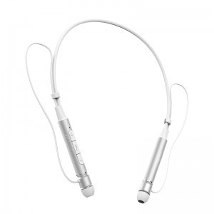Wireless Neckband Sports Headset with Retractable Earbuds