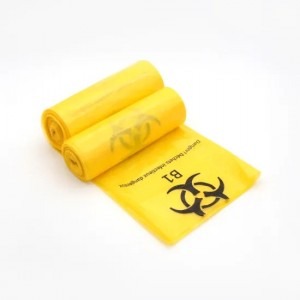 Good quality custom size Plastic Disposable Biohazard Medical Waste Bag