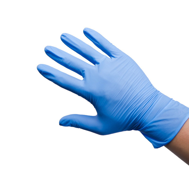 8 Year Exporter Rubber Gloves Disposable - Disposable safety blue medical surgical examination nitrile gloves only for Europe Market – Ronglai Featured Image