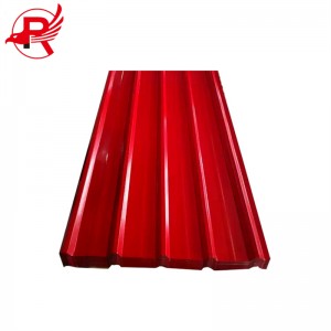 DX51D Prepainted Galvanized Carbon Steel Corrugated Color Steel Roofing Sheet