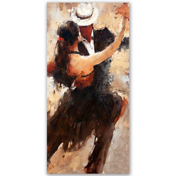 China Manufactur standard Handmade Silk Wallpaper - High quality hot sexy  couple tango dancing canvas oil painting RG248 Pop Art – Royi Art factory  and manufacturers | ROYI ART gallery