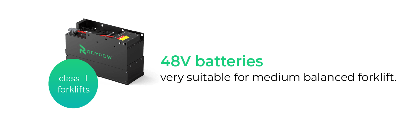 48 V LiFePO4-Batterien für Gabelstapler