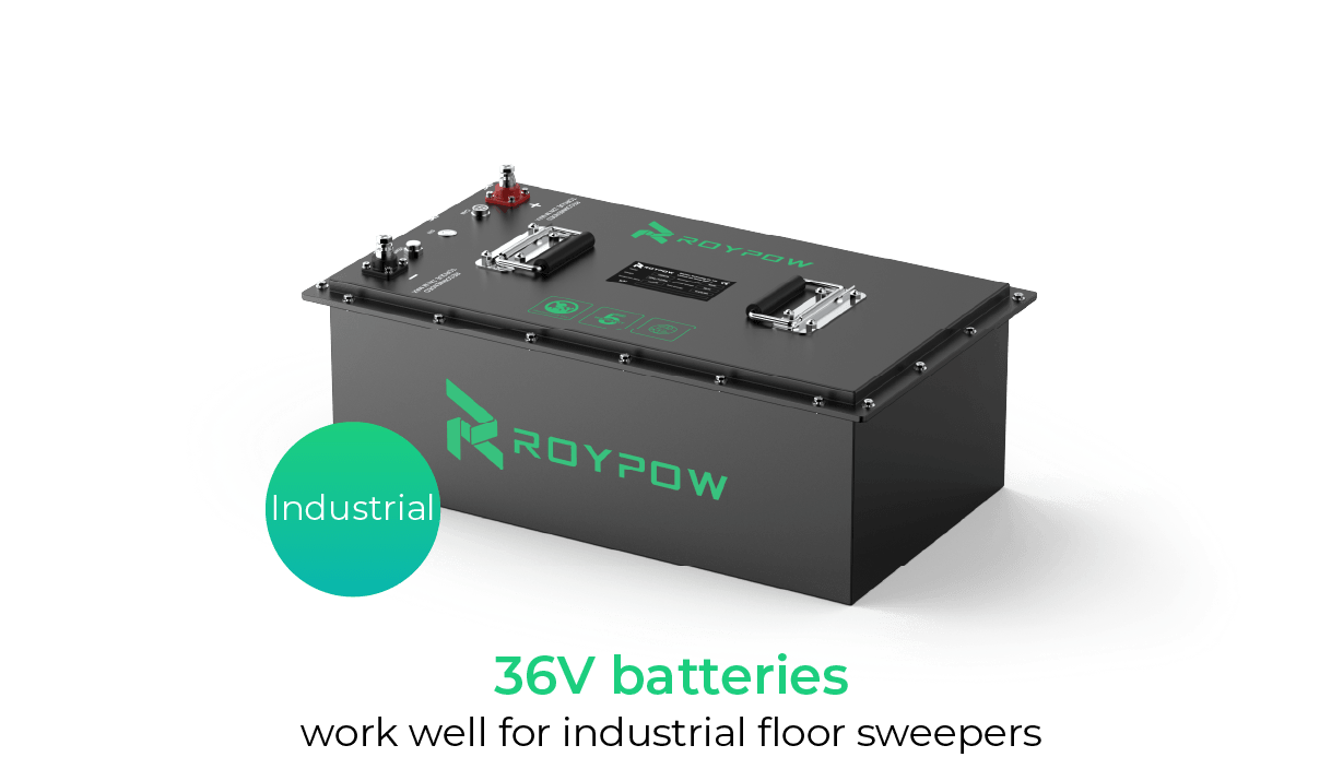 36 V LiFePO4-batterier for gulvvaskemaskiner