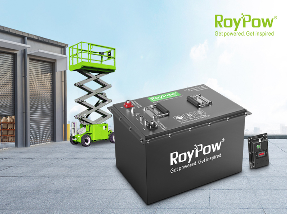 ARA 전시회에 전시된 RoyPow LiFePO4 산업용 배터리