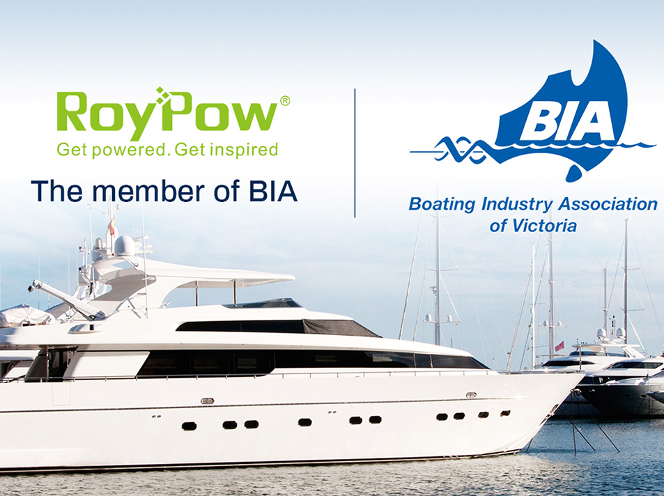 RoyPow-ek BIA-ko (Boating Industry Association) kide izatea ohorea da