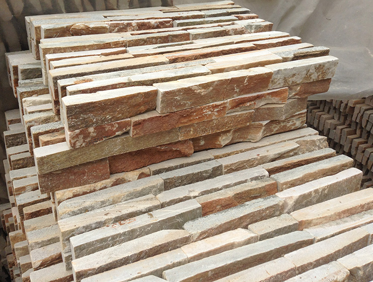 Cultured stone veneer split faced exterior slate brick tiles for walls