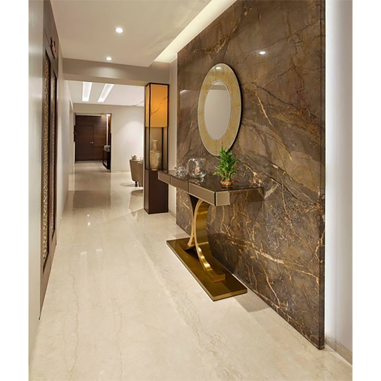 Natural Spanish crema marfil beige marble tiles for flooring