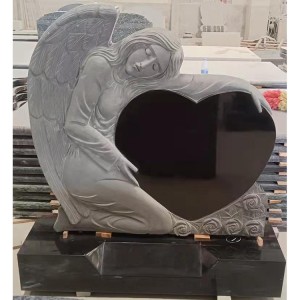 Cremation guardian angel heart headstones designs for graves