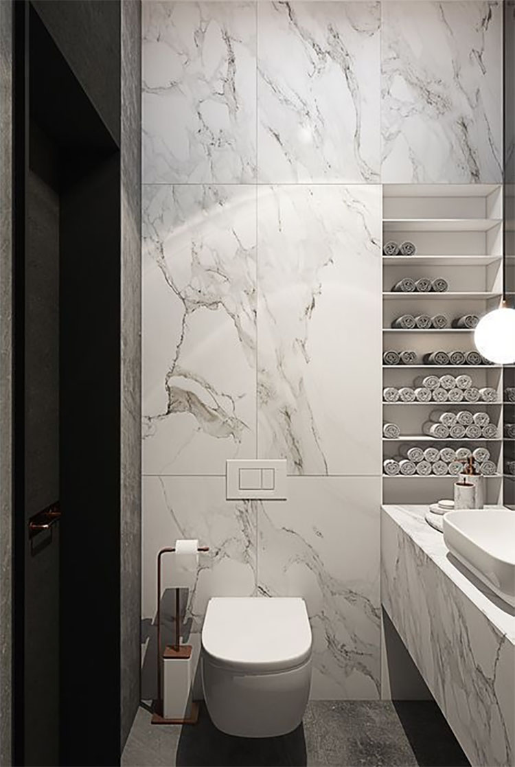 1i statuario marble bathroom