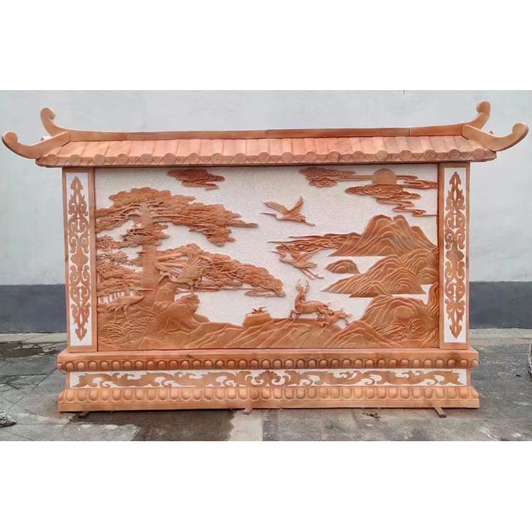 Marble Flower Carving Sculpture Wall Art Bas Stone Reliefs For Villa