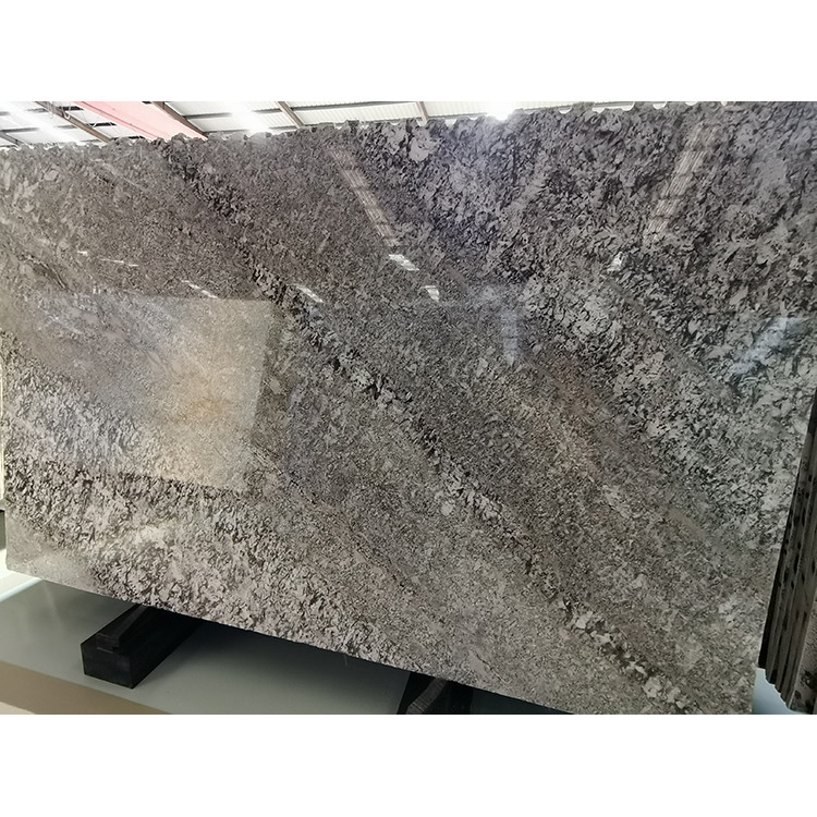 Polished stone slab aspen white granite countertops for kitchen