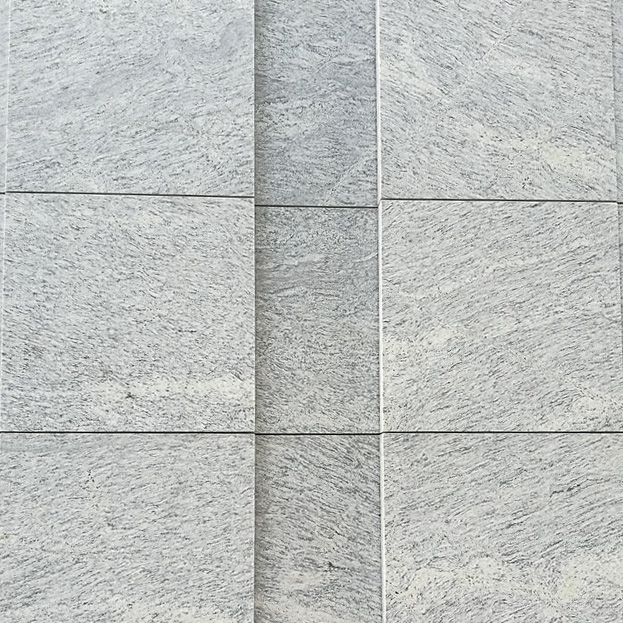 Light grey california white granite for house front wall exterior