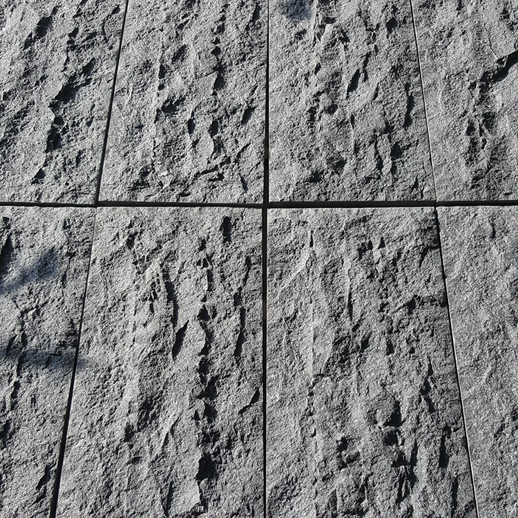 G654 impala grey granite natural split face mushroom stone wall tiles