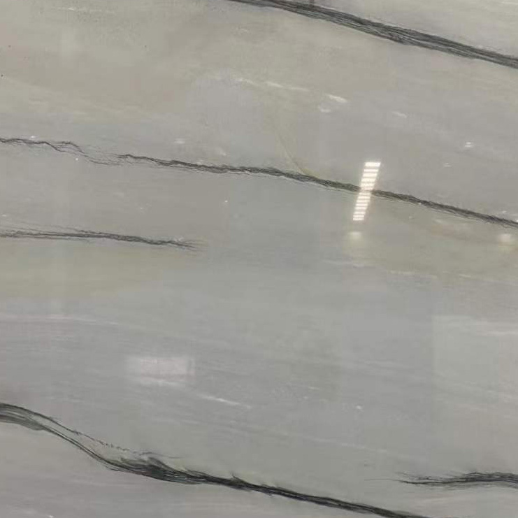 Podlaha z aquasolového šedého mramoru so žilami