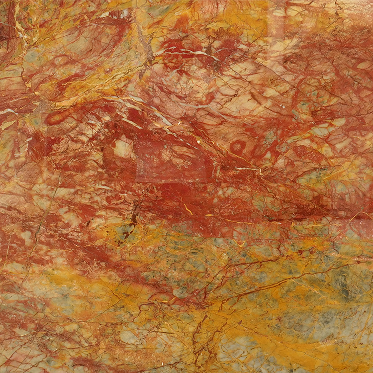 Kina sten Van Gogh Emperor rödbrun guldmarmor för heminredning